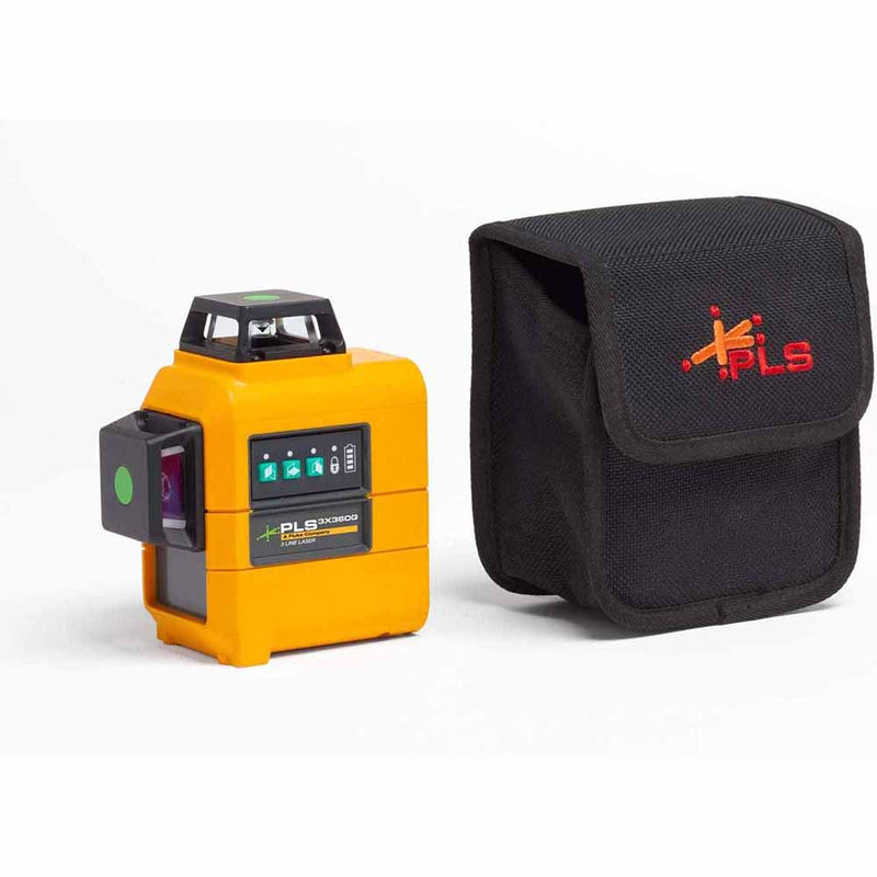 PLS 3X360G Z TOOL 3X360 Green line laser level and pouch, Bare tool